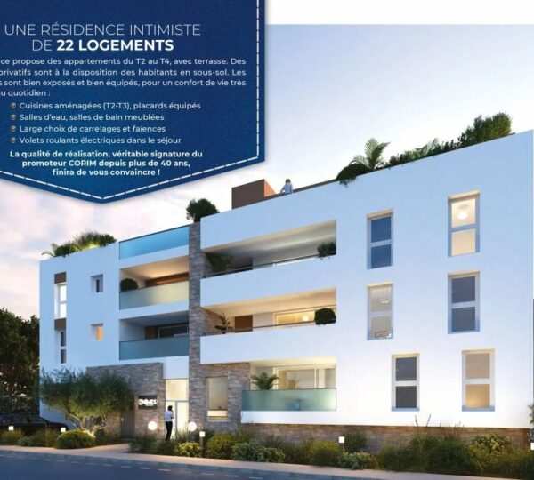 Appartement T3 loi Pinel avec terrasse centre Nîmes